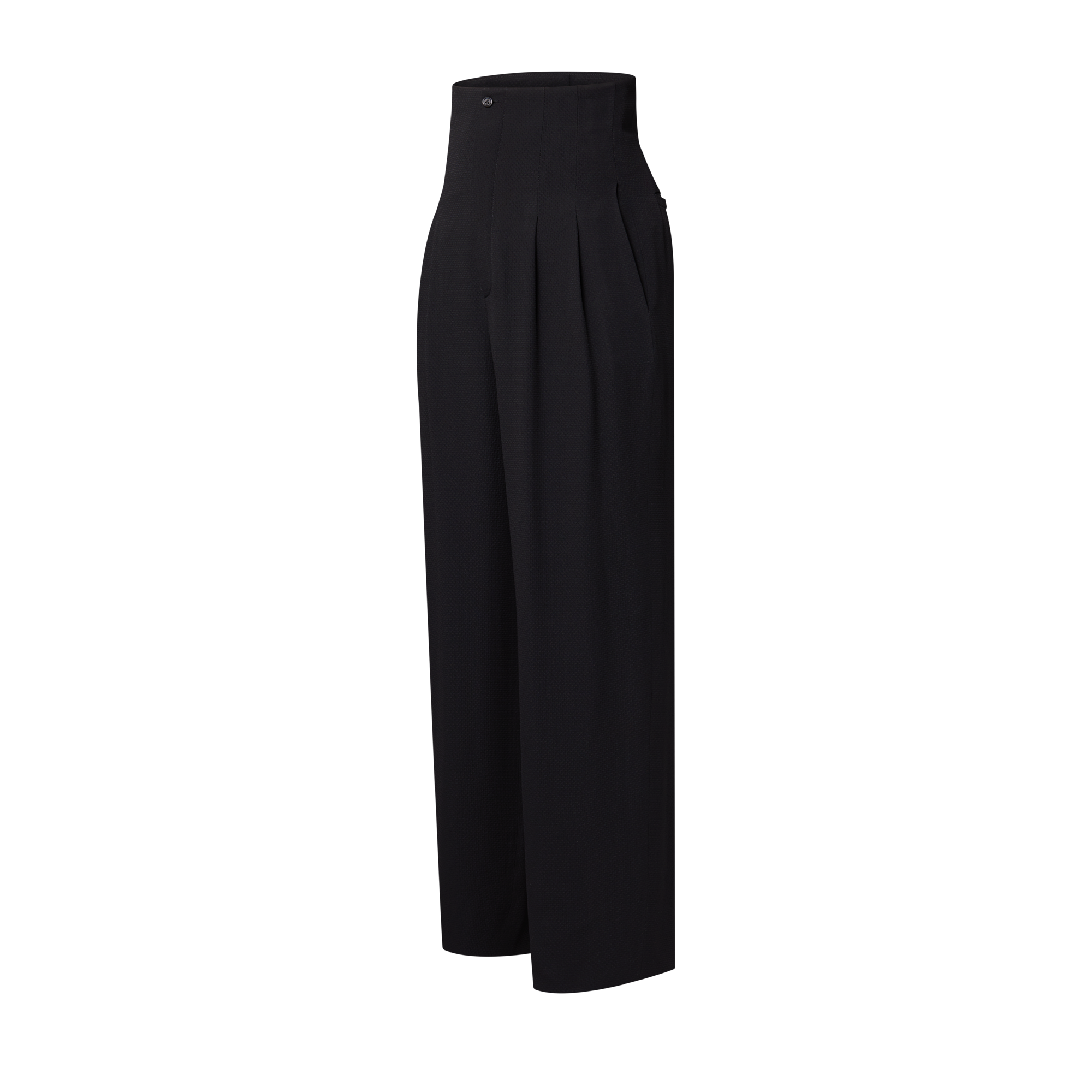 Tailored High-Waist Pants - Luxury Ready to Wear - 1AHXZA Black